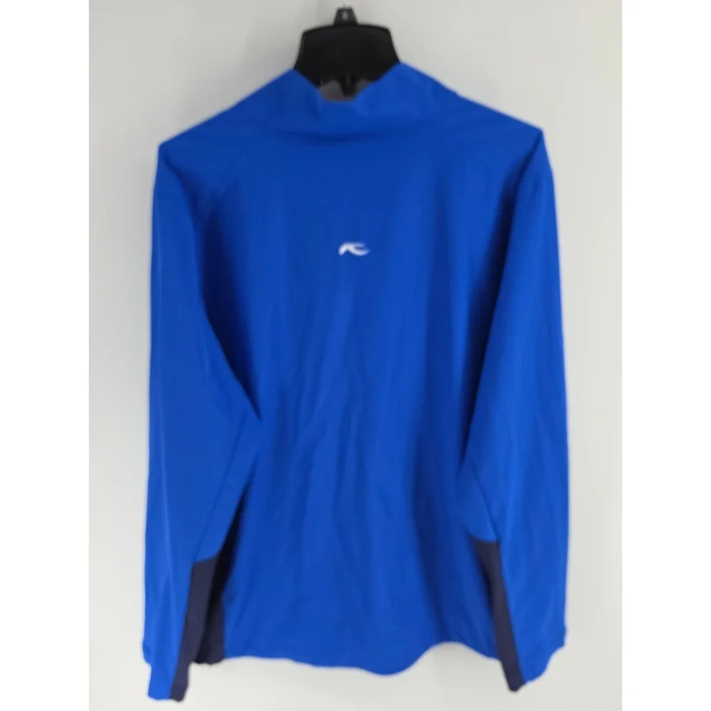 KJUS Domus CL Jacket Mens 2XL Blue Full Zip Golf Outdoor Windbreaker MG15-611